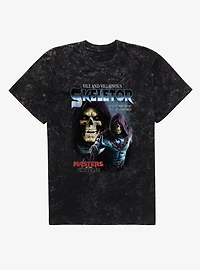 Masters Of The Universe Skeletor Master Netherworld Collage Mineral Wash T-Shirt