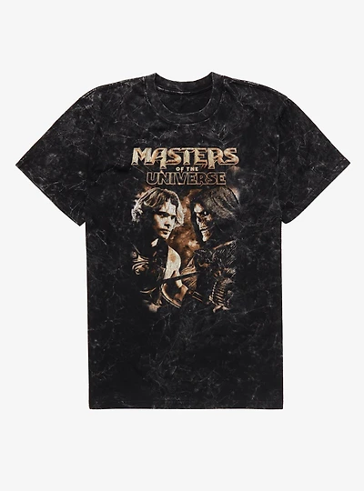 Masters Of The Universe He-Man Face-Off With Skeletor Mineral Wash T-Shirt