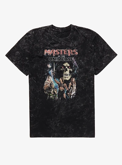Masters Of The Universe He-Man Thunder Group Shot Mineral Wash T-Shirt