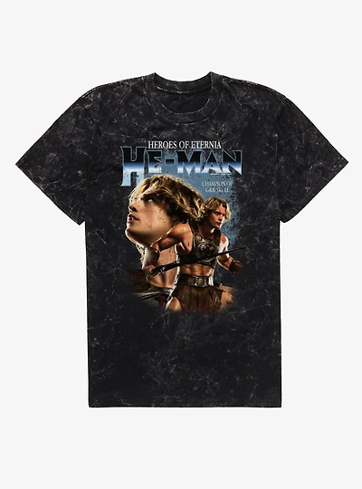 Masters Of The Universe He-Man Champion Grayskull Mineral Wash T-Shirt