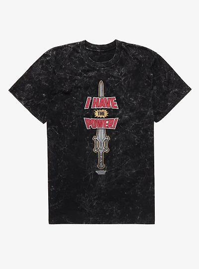 Masters Of The Universe I Have Power Sword Mineral Wash T-Shirt