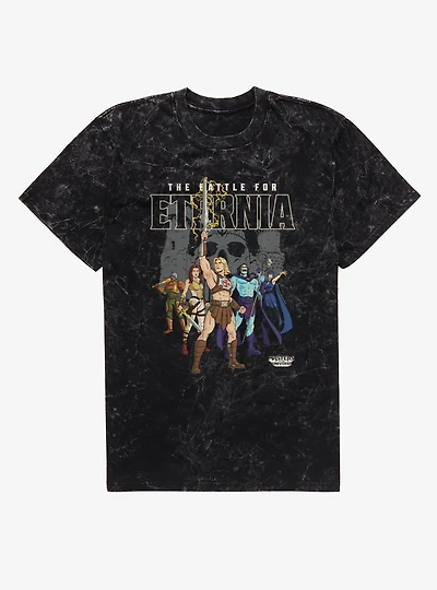 Masters Of The Universe Battle Eternia Group Shot Mineral Wash T-Shirt