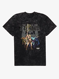 Masters Of The Universe Battle Eternia Group Shot Mineral Wash T-Shirt