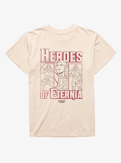 Masters Of The Universe Heroes Eternia Panels Mineral Wash T-Shirt