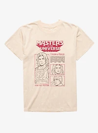 Masters Of The Universe Heroes Eternia He-Man Teela Man-At-Arms Mineral Wash T-Shirt