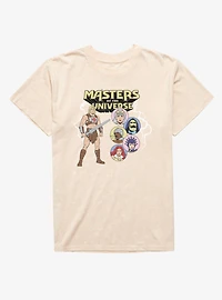 Masters Of The Universe He-Man And Character Bubbles Mineral Wash T-Shirt