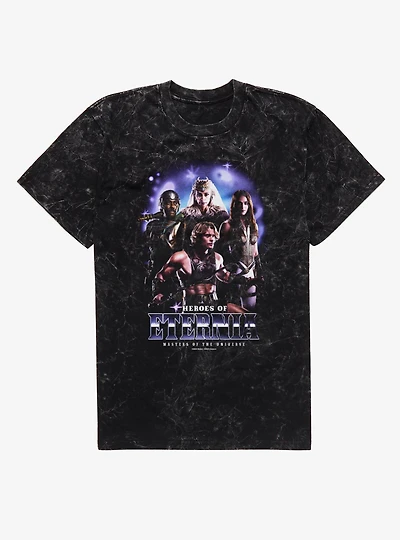 Masters Of The Universe Heroes Eternia Group Shot Mineral Wash T-Shirt