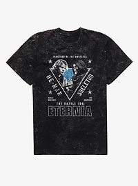 Masters Of The Universe He-Man And Skeletor Battle For Eternia Mineral Wash T-Shirt