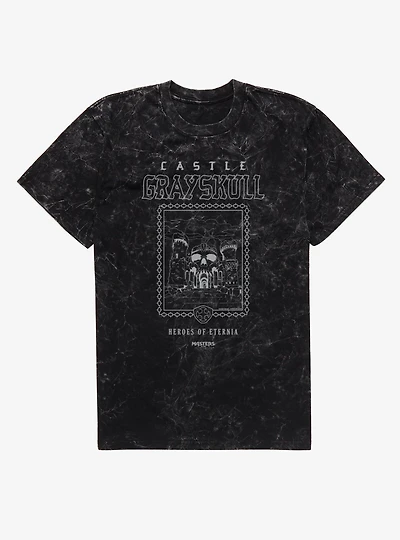 Masters Of The Universe Castle Grayskull Framed Chains Mineral Wash T-Shirt