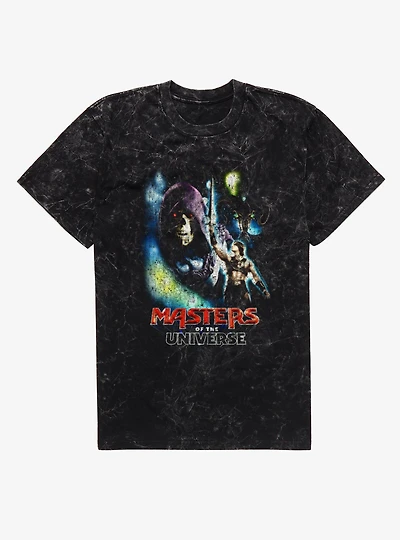Masters Of The Universe Skeletor And He-Man Nemesis Mineral Wash T-Shirt