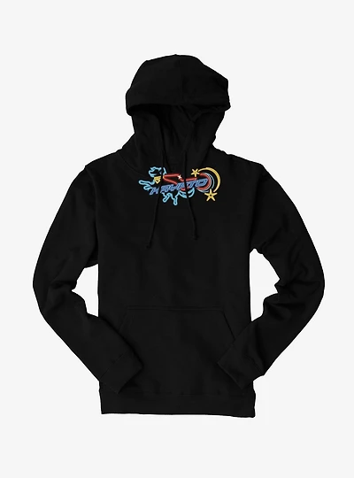 Supergirl Krypto Neon Outline Hoodie