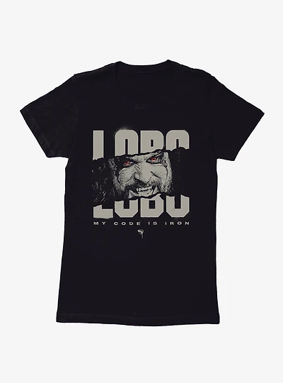 Supergirl Lobo My Code Is Iron Womens T-Shirt