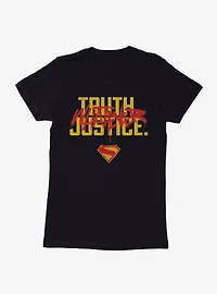 Supergirl Truth Justice Whatever Womens T-Shirt