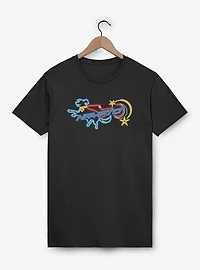 Supergirl Krypto Neon Outline T-Shirt