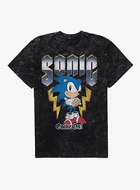 Sonic The Hedgehog Game On Mineral Wash T-Shirt