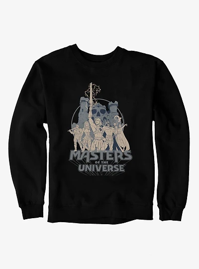 Masters Of The Universe He-Man Castle Grayskull Group Shot Sweatshirt
