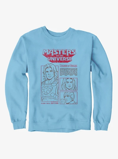 Masters Of The Universe Heroes Eternia He-Man Teela Man-At-Arms Sweatshirt