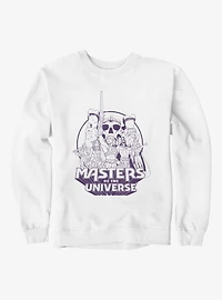 Masters Of The Universe He-Man Castle Grayskull Group Shot Outline Sweatshirt