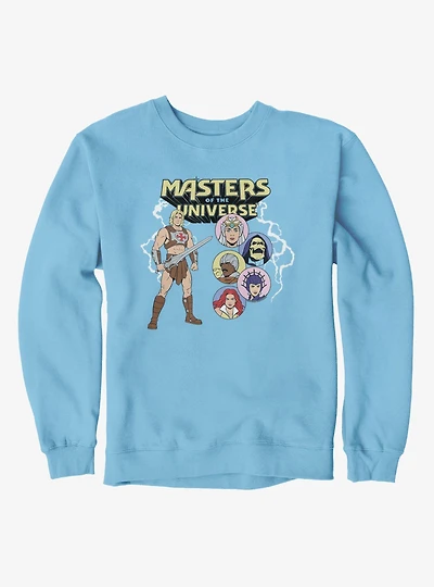 Masters Of The Universe He-Man And Character Bubbles Sweatshirt