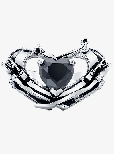 Edward Scissorhands X RockLove Crystal Heart Ring