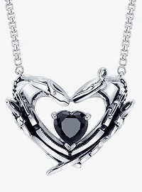 Edward Scissorhands X RockLove Crystal Heart Necklace