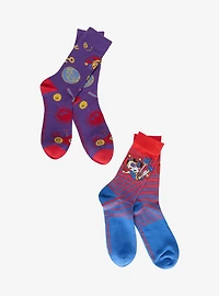 The Amazing Digital Circus Pomni Quarter Crew Sock Set
