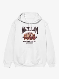 Star Wars The Mandalorian And Grogu Anzellan Droidsmith Line Up Fix Broken Hoodie