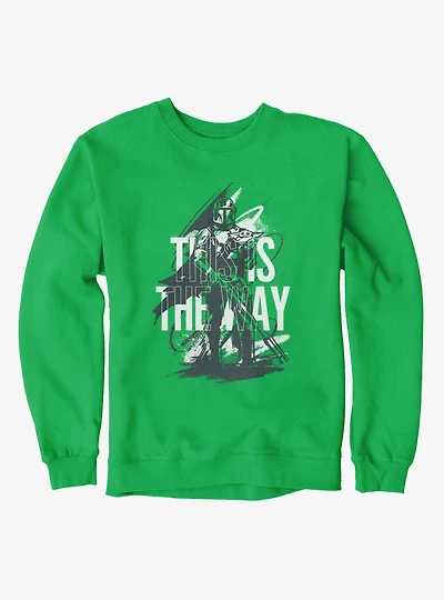 Star Wars The Mandalorian And Grogu This Is Way Sketch Sweatshirt