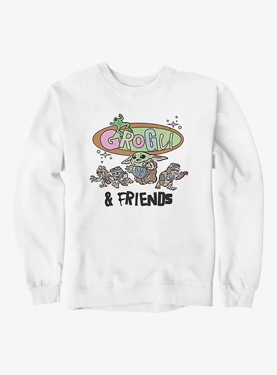 Star Wars The Mandalorian And Grogu Grogus Friends Sweatshirt BoxLunch Exclusive