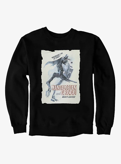 Star Wars The Mandalorian And Grogu Riding Wherever He Goes Sweatshirt