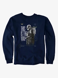 Star Wars The Mandalorian And Grogu This Is Way Side Pose Sweatshirt