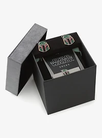 Star Wars Boba Fett Cufflinks, Tie Bar, and Dress Socks Gift Set