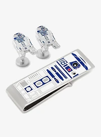 Star Wars R2D2 Cufflinks and Cushion Money Clip Gift Set