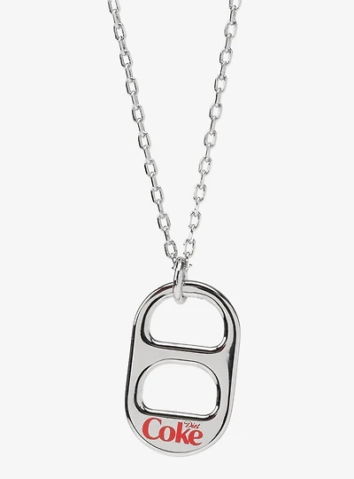 Diet Coke Tab Silver Necklace