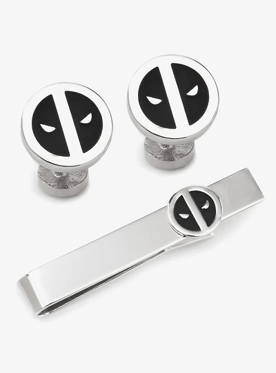 Marvel Deadpool Cufflinks and Tie Bar Gift Set