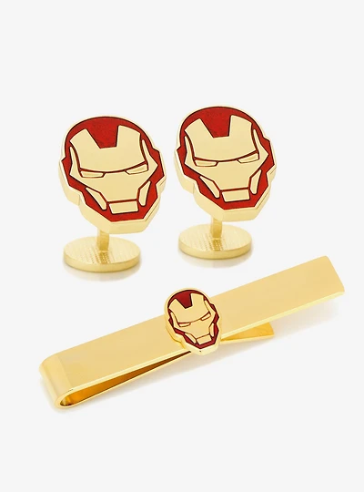 Marvel Iron Man Cufflinks and Tie Bar Gift Set