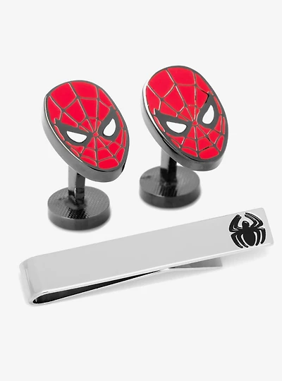 Marvel Spider Man Cufflinks and Tie Bar Gift Set