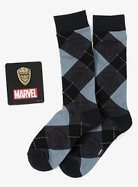 Marvel Guardians of the Galaxy Groot Rocket Argyle Blue Gift Set
