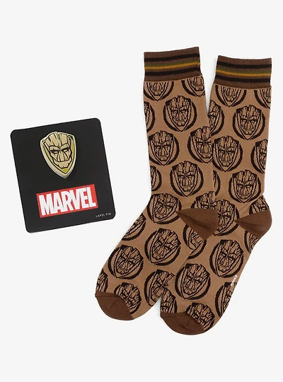Marvel Guardians of the Galaxy Groot Brown Tonal Gift Set