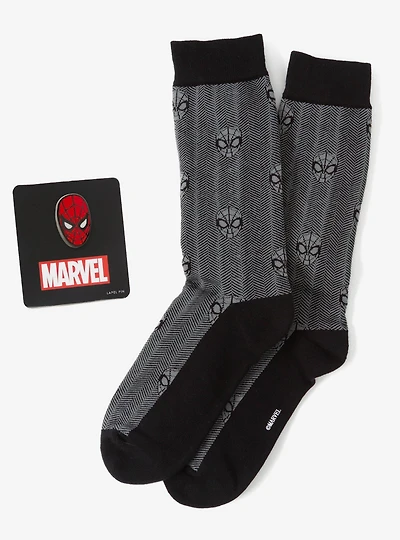 Marvel Spider Man Herringbone Black Gift Set