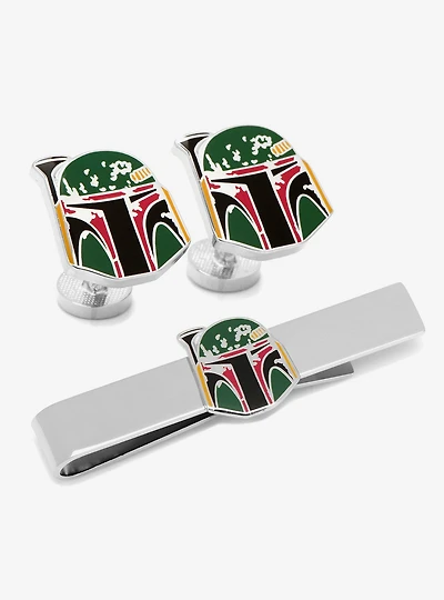 Star Wars Boba Fett Cufflinks and Tie Bar Gift Set