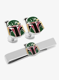 Star Wars Boba Fett Cufflinks and Tie Bar Gift Set