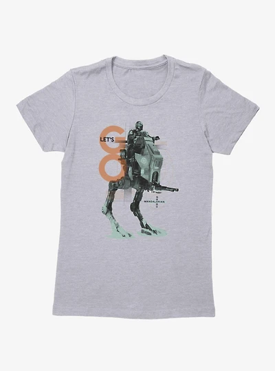 Star Wars The Mandalorian And Grogu Lets Go Walker Womens T-Shirt