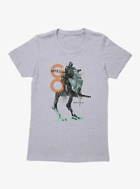 Star Wars The Mandalorian And Grogu Lets Go Walker Womens T-Shirt