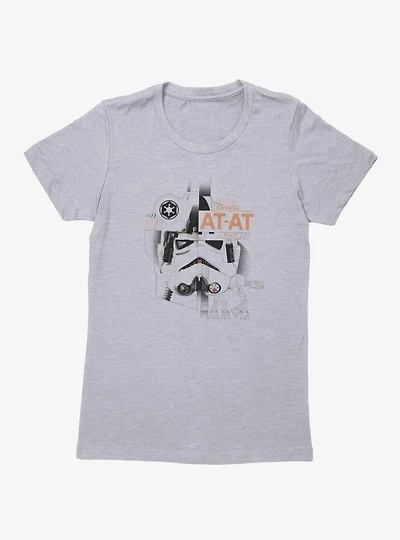 Star Wars The Mandalorian And Grogu Imperial At-At Pilot Womens T-Shirt
