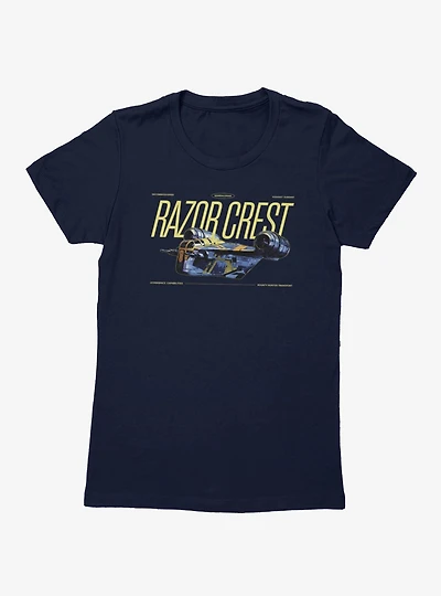 Star Wars The Mandalorian And Grogu Razor Crest New Paint Womens T-Shirt