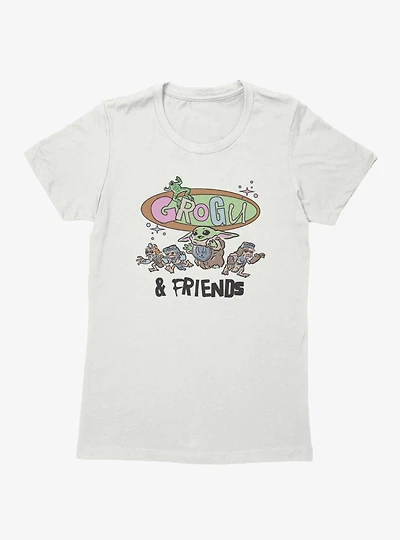 Star Wars The Mandalorian And Grogu Grogus Friends Womens T-Shirt BoxLunch Exclusive