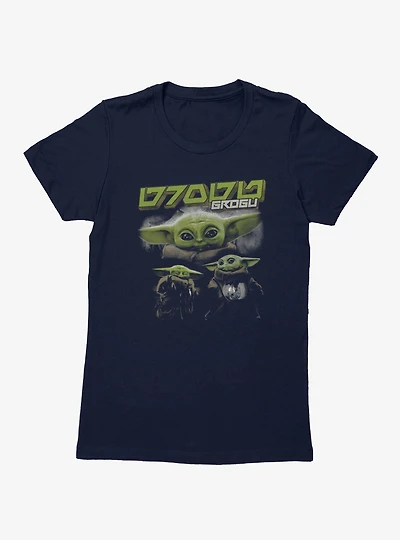 Star Wars The Mandalorian And Grogu Little Bounty Collage Womens T-Shirt