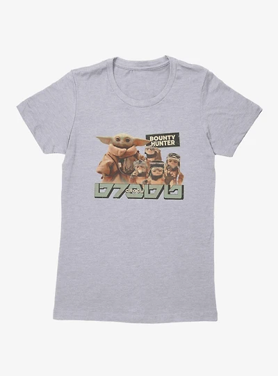 Star Wars The Mandalorian And Grogu Bounty Hunter Womens T-Shirt