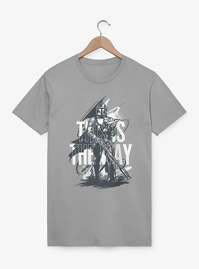 Star Wars The Mandalorian And Grogu This Is Way Sketch T-Shirt
